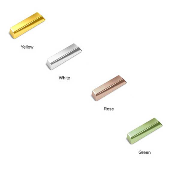 Different Colors of Gold - Yellow, White - Rose -Green by Nancy Troske