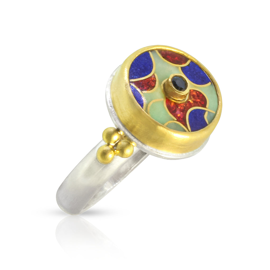 Cloisonne Enamel Ring