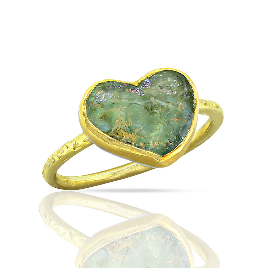 Aeternum – 22K Gold & Roman Glass Ring