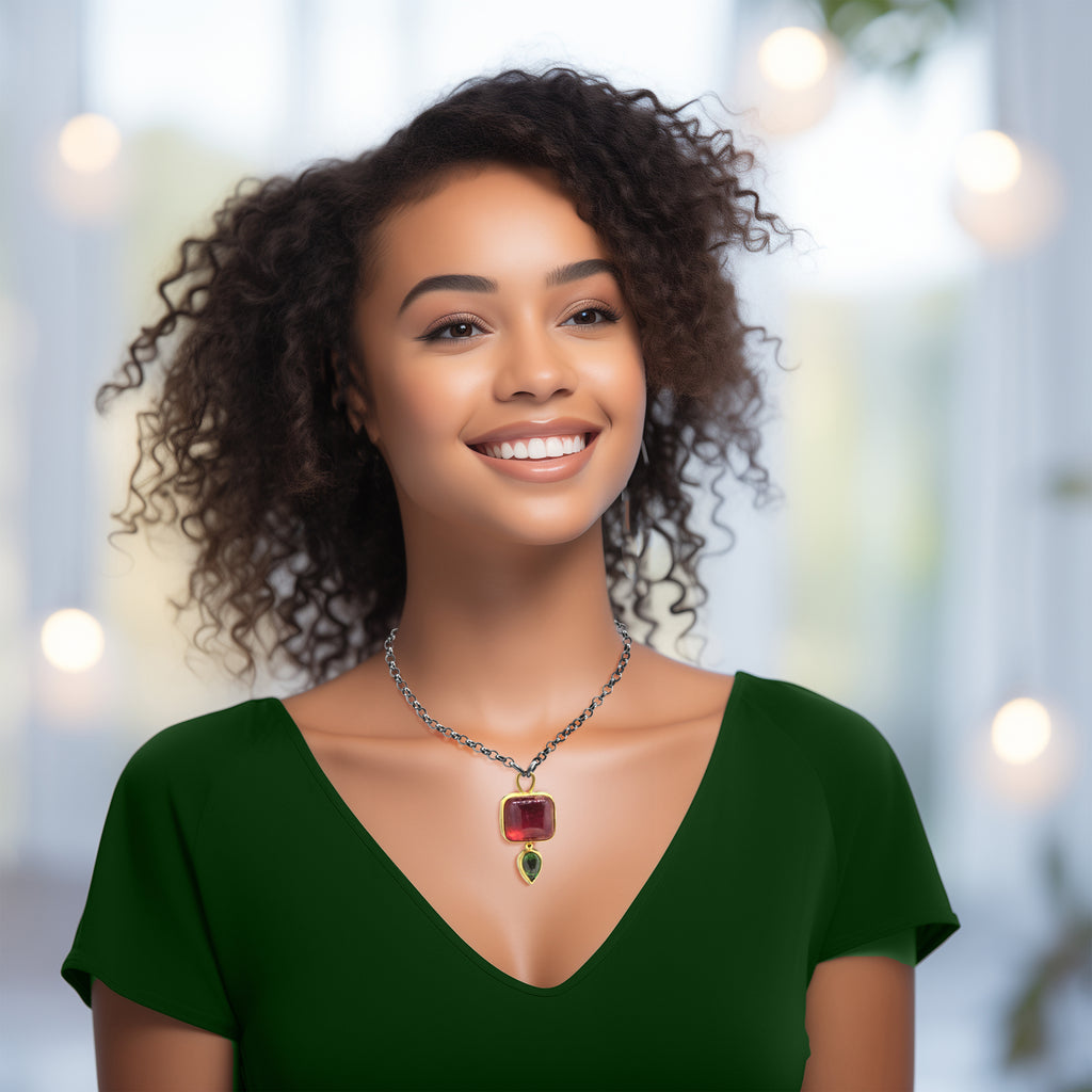 Blush and Ivy Necklace