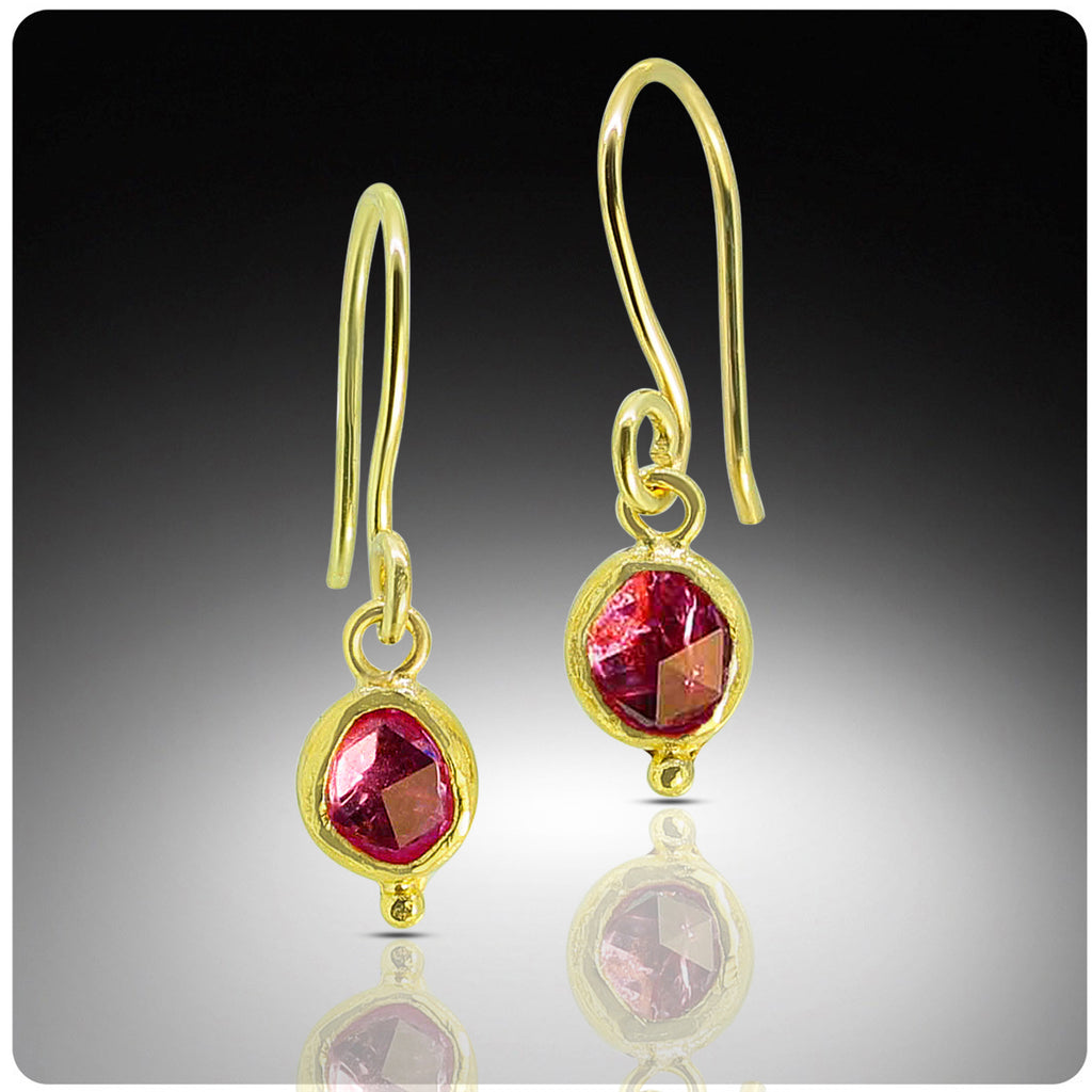 Pink Tourmaline Earrings - Nancy Troske Jewelry
