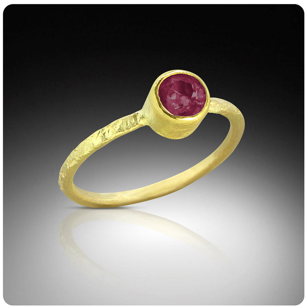 Kensington Gardens Rubellite Ring - Nancy Troske Jewelry