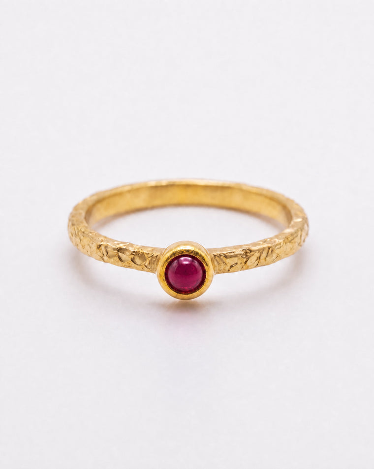 Silk Road Spinel Rings - Ruby Red