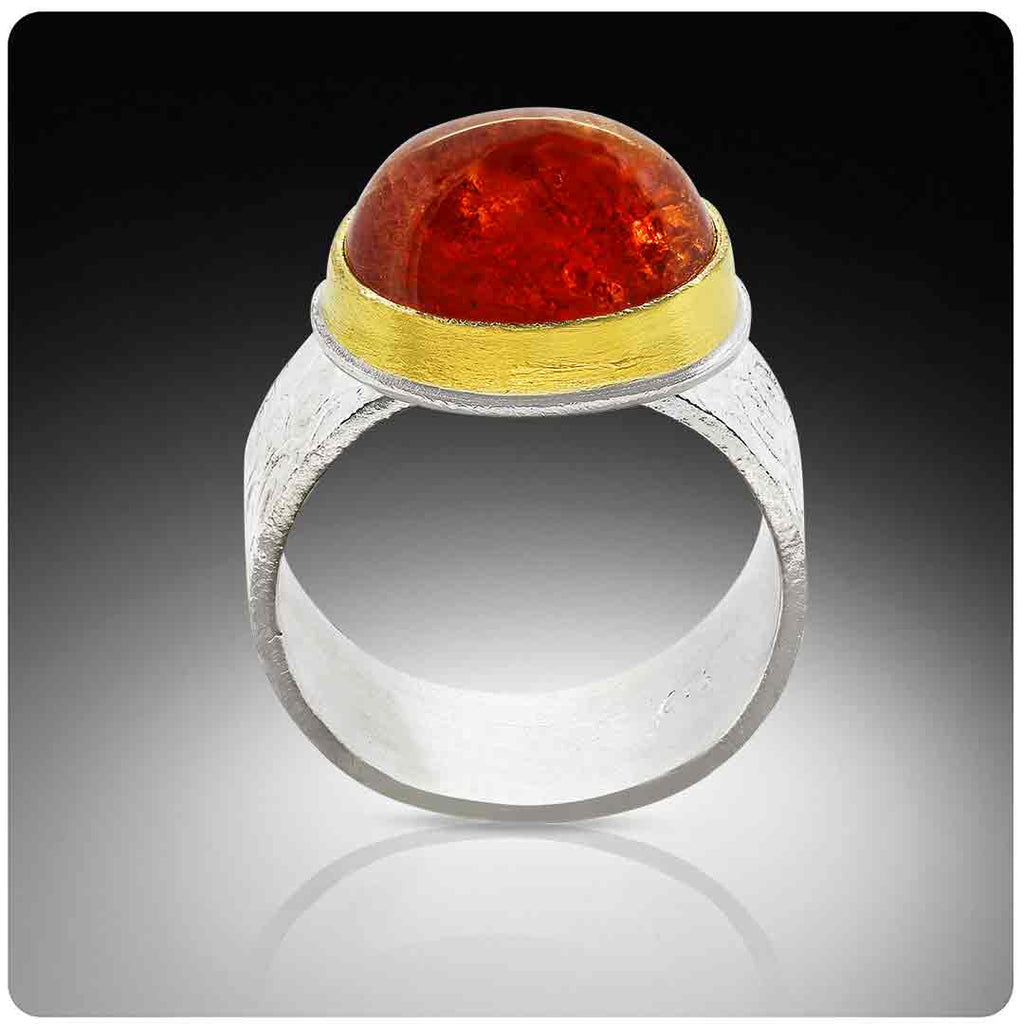 Solar Flare - Spessartite Garnet Ring