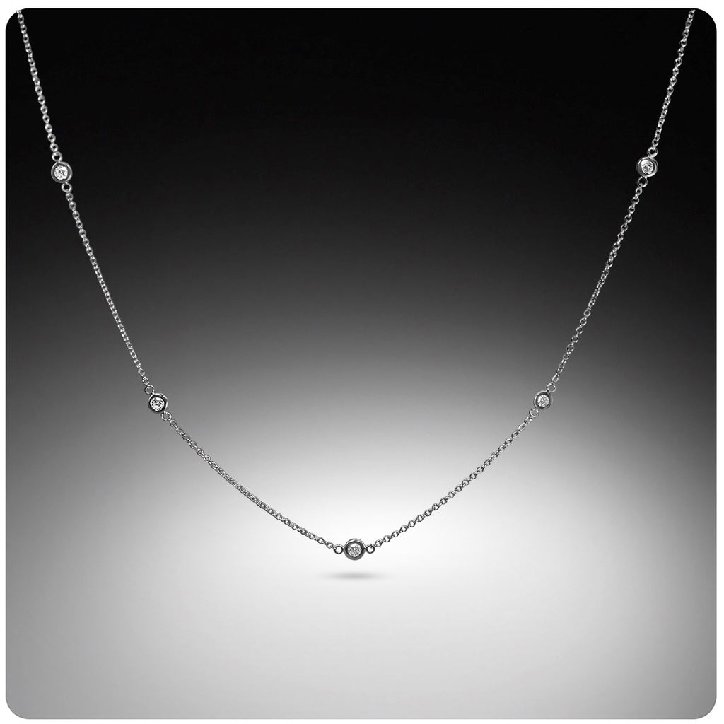 Sparkle Necklace - 9 Station Lab Grown Diamonds