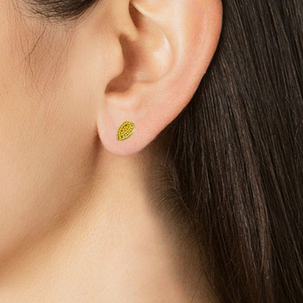 14K Gold Leaf Hoop Earrings, Small Leaf Huggies, Olive Leaf Huggies Earrings,  Gold Tiny Hoop Earrings, Huggies Hoop, Dainty Hoop Earrings