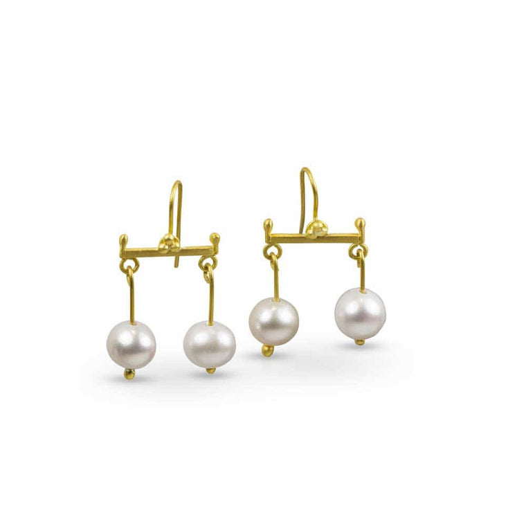 Pompeii Pearl Earrings - Nancy Troske Jewelry