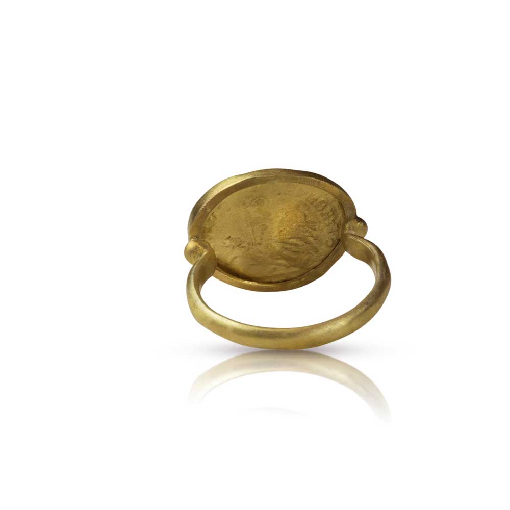 Buy 22k Roman Coin Replica Ring at Nancy Troske Jewelry for only $2,500.00