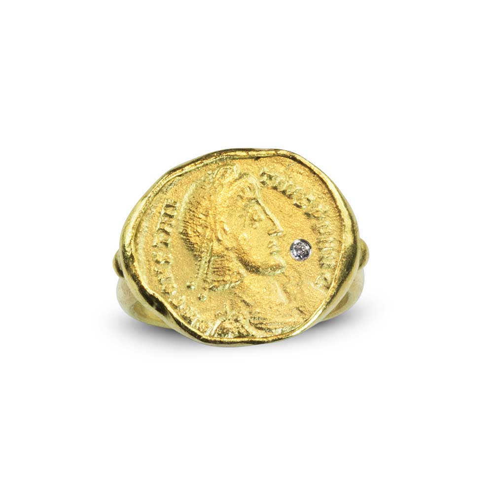 Buy 22k Roman Coin Replica Ring at Nancy Troske Jewelry for only $2,500.00